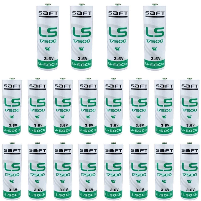 20x Saft LS17500 3.6V Li-ion Battery 3600mAh LI-SOCI2 No-Rechargeable Battery