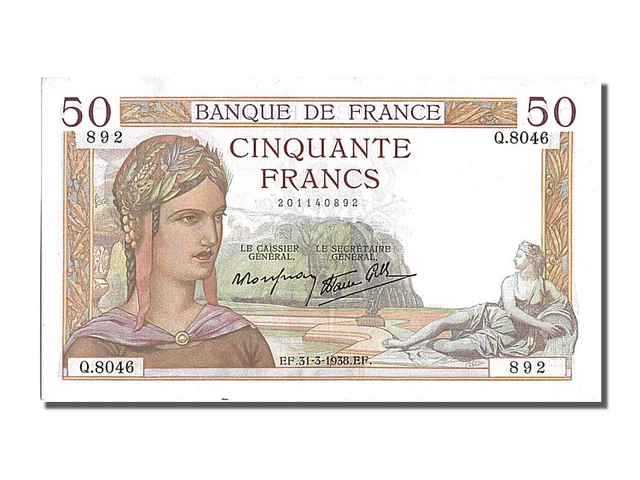 Billet [France] - 50 Francs Le Verrier (02/03/1950) - Collection