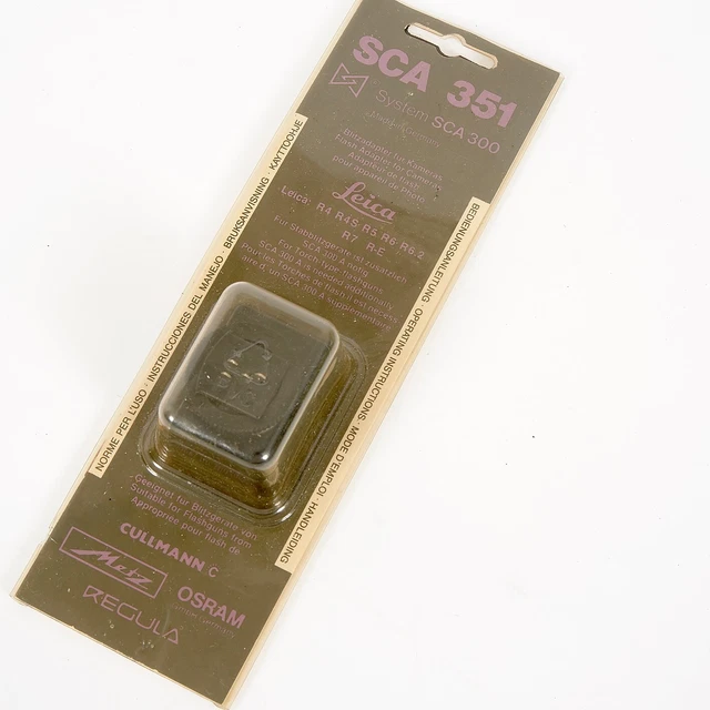 METZ FLASH ADAPTER SCA 351 DEDICATED MODULE FOR LEICA R4 R4s R5 R6 R6.2 R7 R-E#7