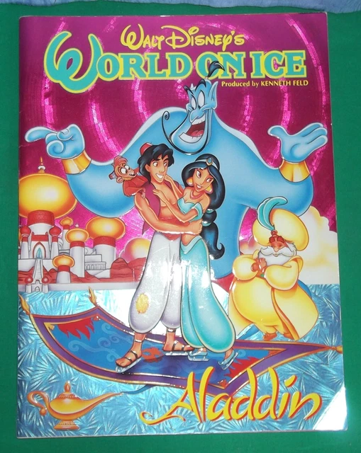 WALT DISNEYS WORLD on Ice Aladdin Musical Tourbook Katalog Vintage 90er
