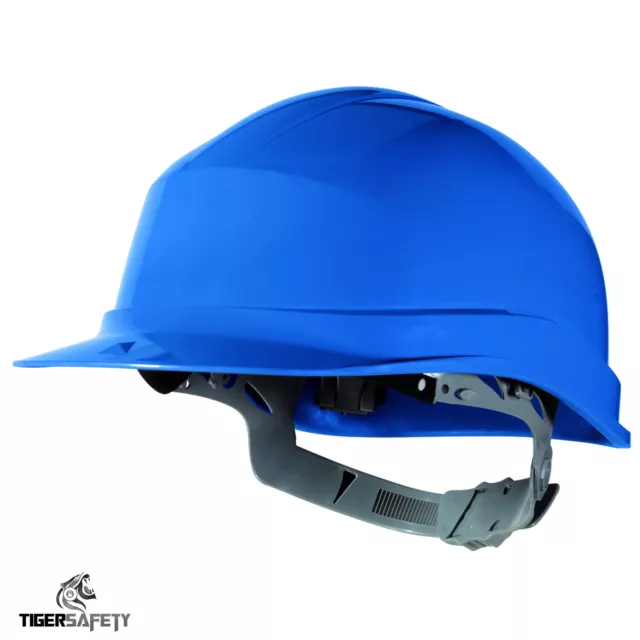 Delta Plus Venitex Zircon Blue Hard Hat Safety Helmet Bump Cap Builders PPE