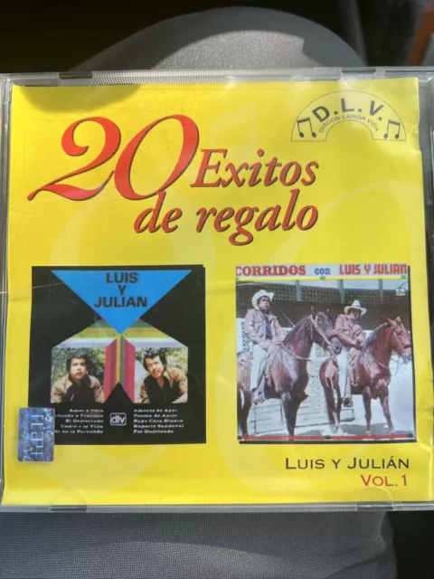 CD Luis y Julian - 20 Éxitos De Regalo CD (EMI Music) 2001 RARO 2 En 1 Discos