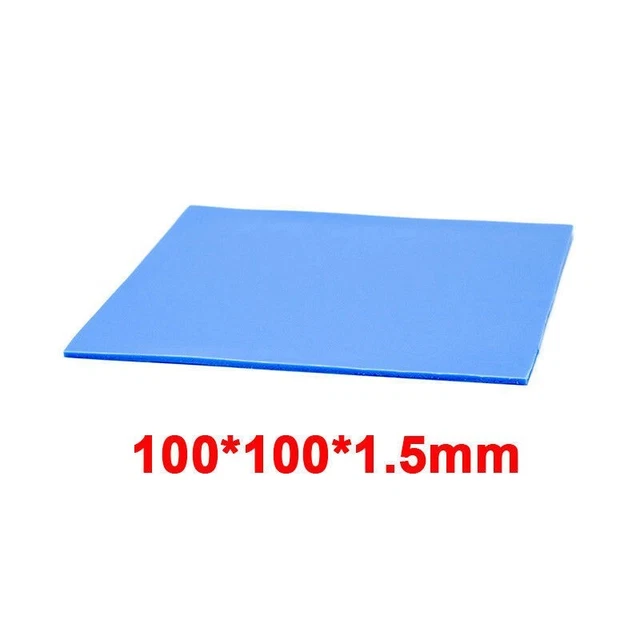 Size:100mmx100mmx1.5mm GPU CPU Heatsink Cooling Thermal Conductive Silicone Pad