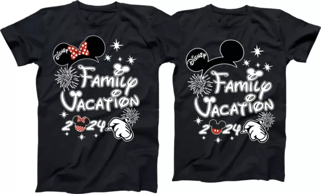 Disney Family Vacation 2024 Hand Writing, Mickey, Minnie, Family Trip, Squad