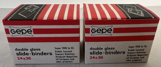 Lot de 10 boites de cache diapo avec verre Gepe - Photo, audio & vidéo
