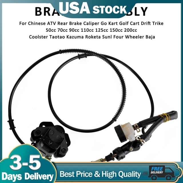 GO KART GOLF Cart ATV Rear Hydraulic Brake Assembly Caliper Master