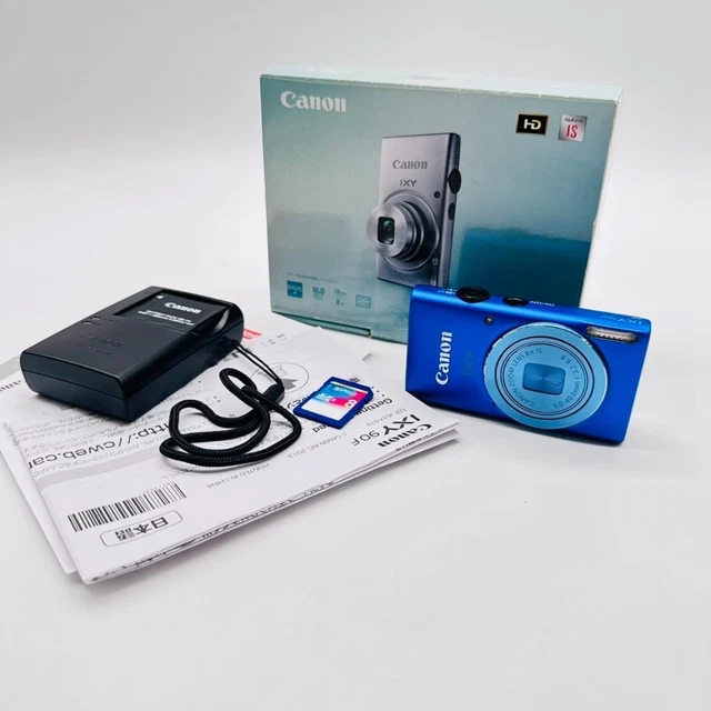 【美品】 箱付き Canon IXY 90F コンデジ ブルー 青 キャノン Amazon | Canon デジタルカメラ IXY 90F 約1600万画素 光学8倍