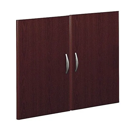 Bush Business Furniture Series C Collection Half-Height 2 Door Kit in Mahogany