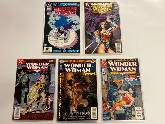 5 DC Comic Books Wonder Woman Annual#3 4 5 6 +Special#1 Batman Superman 18 DB14