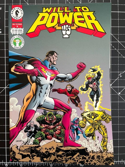 💥👊🏻 WILL TO POWER #8 Dark Horse Comic's Greatest World 1994 High Grade 👊🏻💥