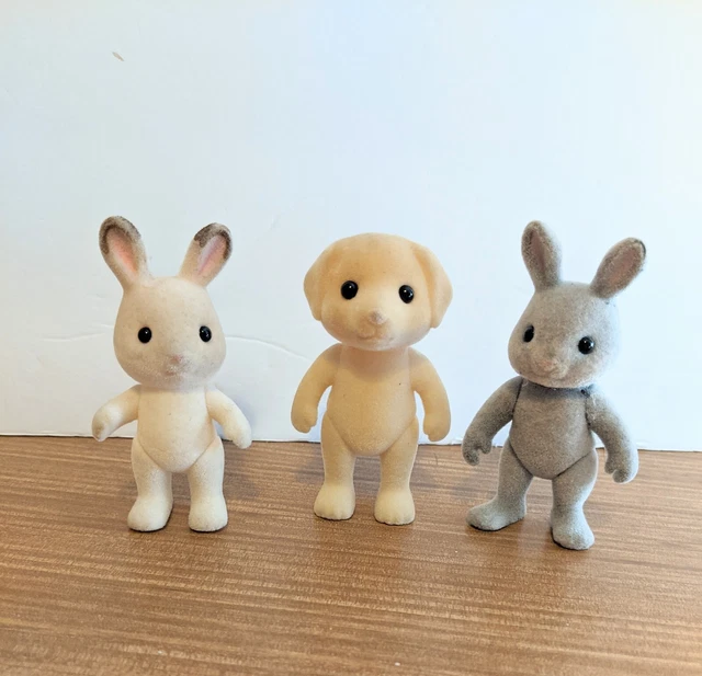 Calico Critters Lot of 3 - Bunny and Dog