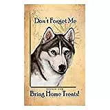 Siberian Husky Grey Dog Baggage Buddies Luggage Tag 4"