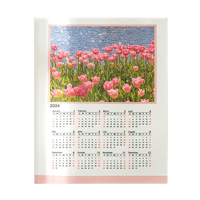 2024 CALENDAR CALENDAR 2024 Calendar Hanging Cloth Color Tapestry with