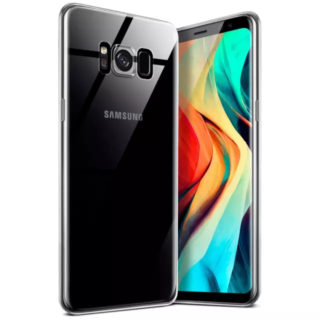 Hülle für Samsung Galaxy S8 Plus Schutzhülle Silikon Case Cover Klar Transparent