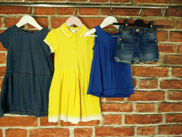 GIRLS BUNDLE AGE 3-4 YEARS JASPER CONRAN NEXT etc DRESS SHORTS TOP KIDS 104CM