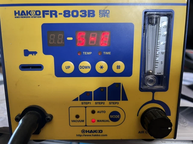 Hakko FR-803B SMD Rework Station Soldering as is missing handpiece parts