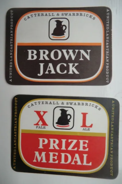 Pair Mint Catterall & Swarbricks Blackpool Cs  Brewery Bottle Labels