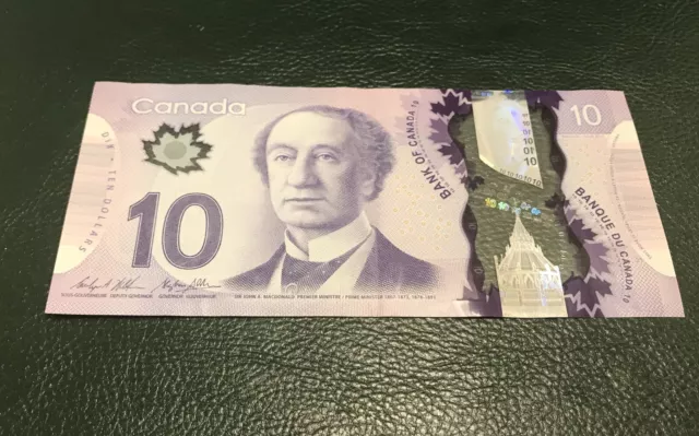 Canada,  billet de 10 dollars 2013 Polymere