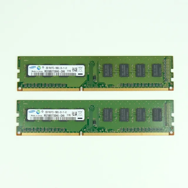 SAMSUNG 4GB (2X2GB) DDR3 PC3-10600U RAM Modules M378B5773DH0-CH9 $9.95  PicClick AU