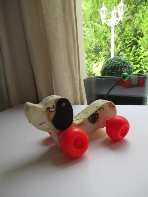 Jouet Vintage Fisher-Price - Le Chien Little Snoopy En Bois - Réf 693 - Collection