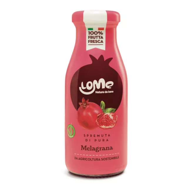 Lome Spremuta di Vera Melagrana 12 Bottiglie da 200 ml