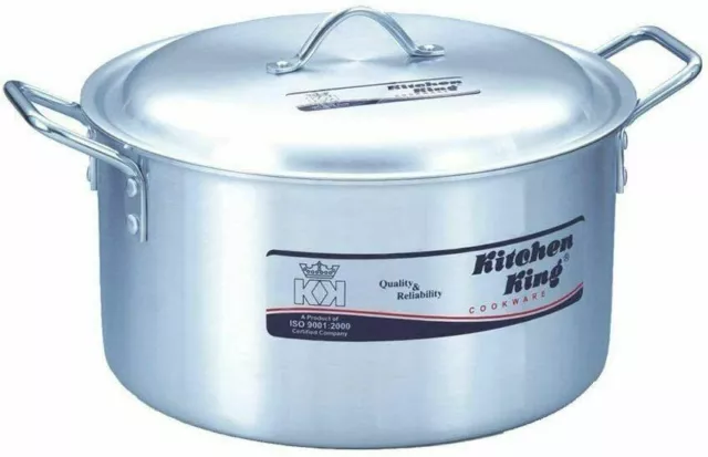 Aluminium Cooking Casserole Dish Pot Saucepan Stockpot Commercial Pot 16"/ 40cm