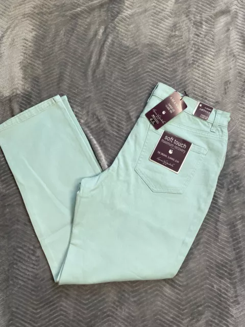 NWT GLORIA VANDERBILT Seafoam Amanda Soft Touch Slimming Jeans 14 Short ...