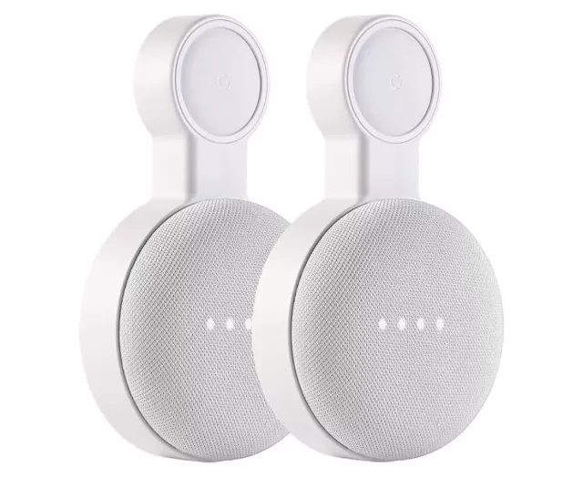 Google Home Mini Wall Mount Holder, Space-Saving Design AC Outlet Mount 2pack