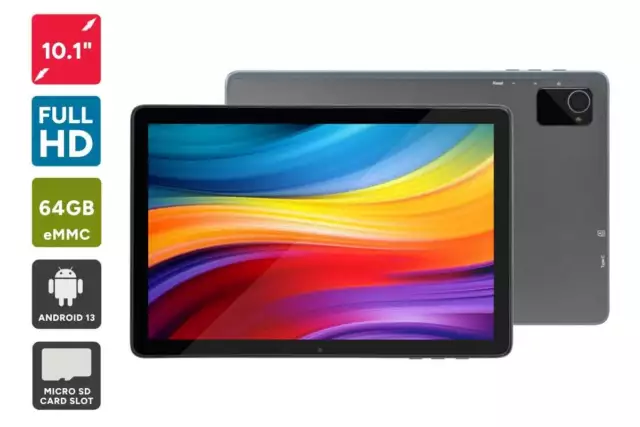 Kogan Explore Tab 10.1" Full HD Android Tablet (64GB, Wi-Fi), Android Tablets,