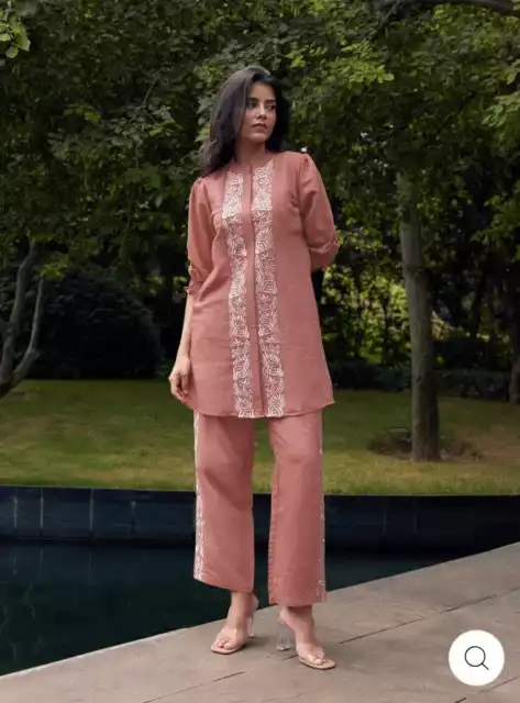 Beautiful Designer Women Cord Set Indian Party Wear Kurta and Pant Set  Clothes
