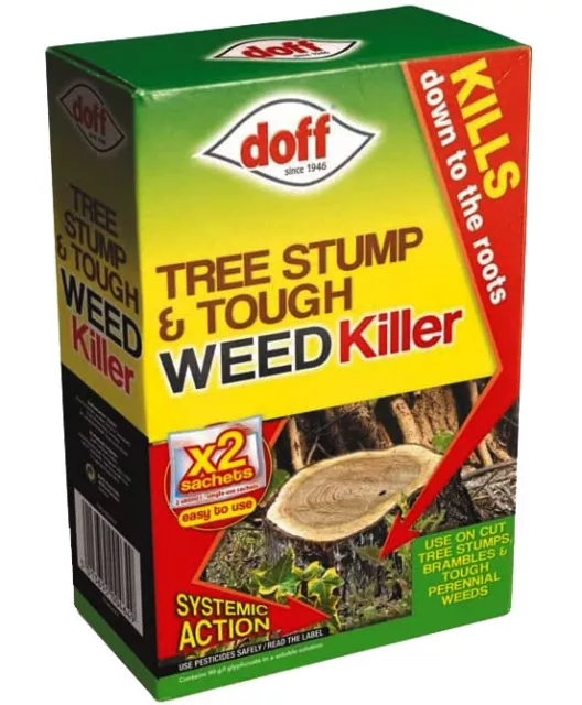 Doff Tree Stump & Tough Weed Killer Weedkiller Deep Root Extra Strong 2x 80ml