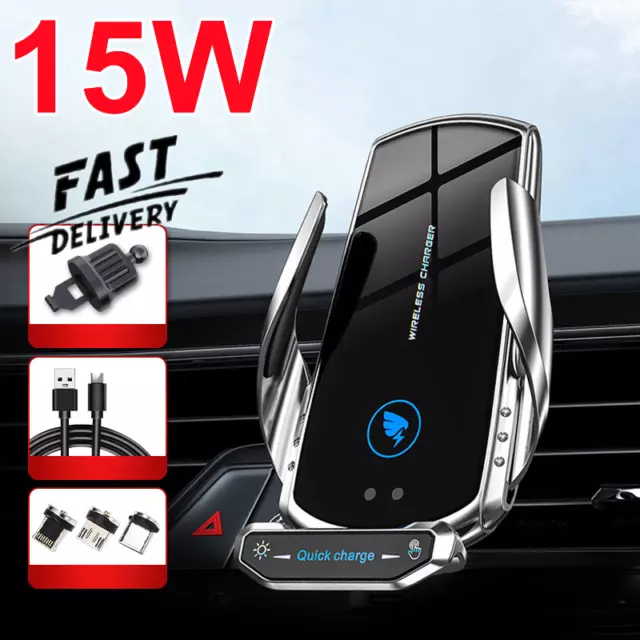 Qi Wireless Charger Auto Handyhalterung Induktions mit ladefunktion Clamping KFZ