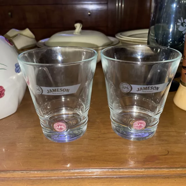 Pair of JAMESON Irish Malt Whisky Rocks Glasses