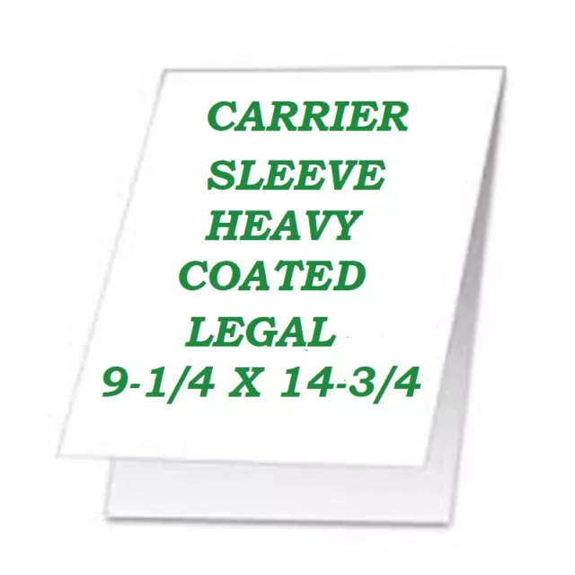 Laminating Carrier Sleeve For Laminator Pouches 2 PK Legal Size Coated, Heavy