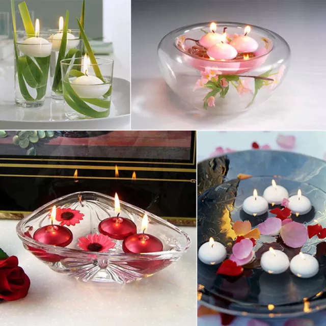 10PCS Smokeless Candles Romantic Exquisite Floating Candles Party Candles Deco u