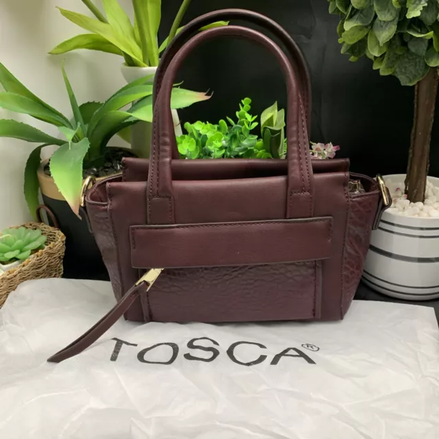 Tosca Burgundy Crossbody/Hand Bag (032671)