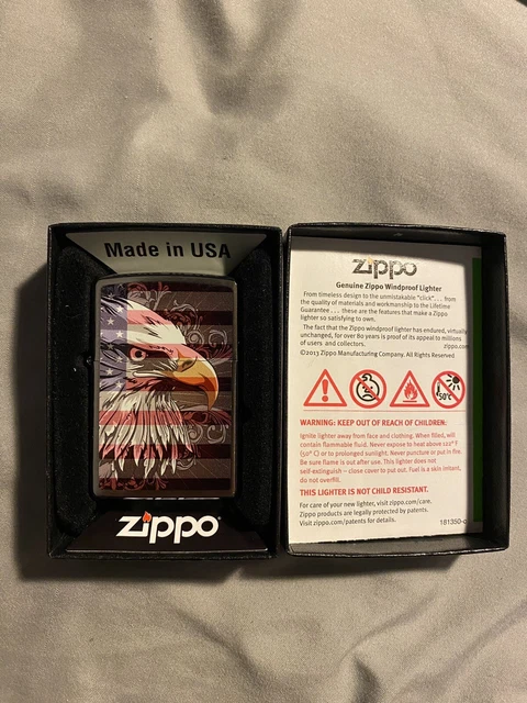 American Flag with Eagle Zippo