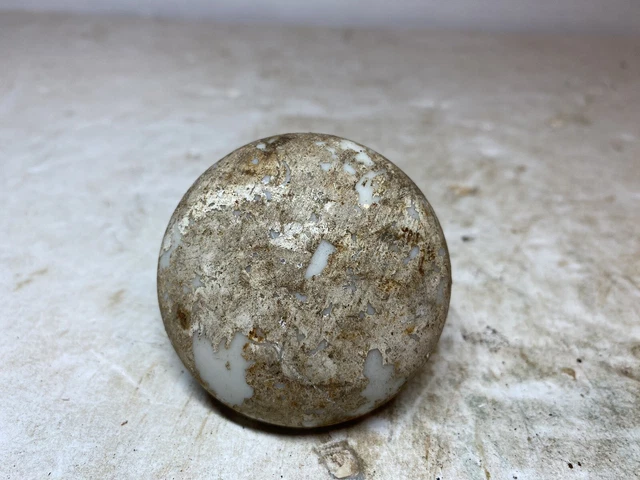 Antique White Porcelain Victorian Single Door Knob Salvage