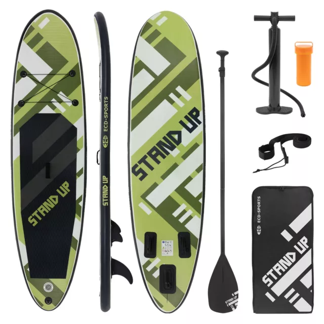 Planche de surf stand up paddle board SUP gonflable Stripes olive 308 cm 120 kg