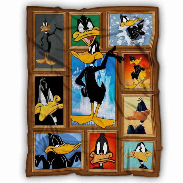 Daffy Duck Blanket, Looney Tunes TV Series Fleece, Sherpa Blanket Gifts
