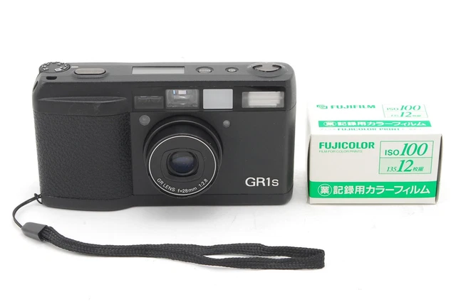 [Near Mint+] Ricoh GR1s Black Point & Shoot 35mm Film Camera Compact From Japan