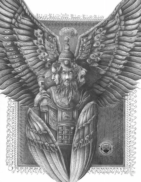 PLAQUE MÉTAL DIEUX NORDIQUE VIKING ODIN 30X20 CM