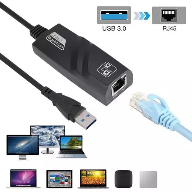 USB3.1/Type C to Gigabit 1000Mbps RJ45 Ethernet LAN Network Adapter for PC MacHO