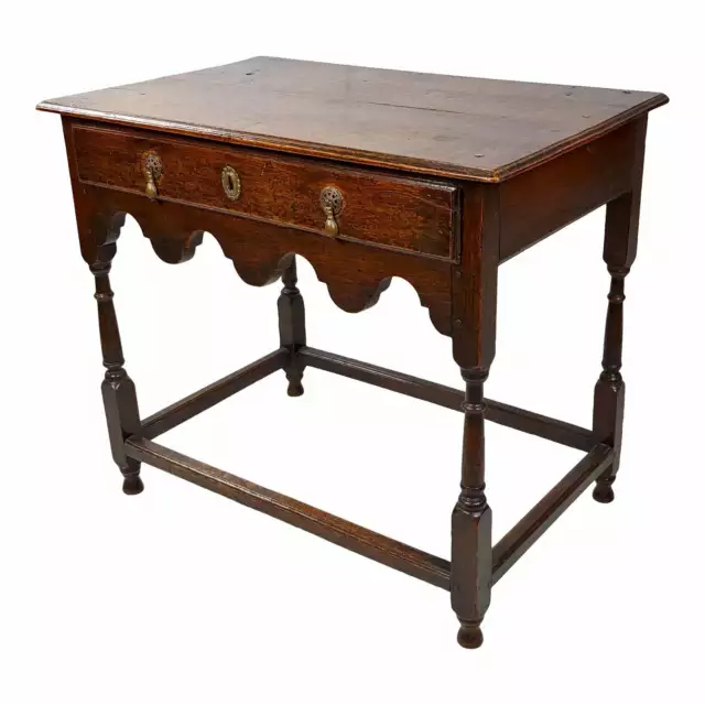 Georgian 18th century Antique carved Oak Side Table
