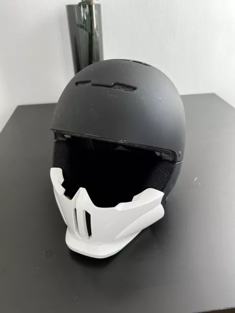 Ruroc RG-1 Core - Ski-/Snowboard Helm - black + white facemask - small 55-57cm