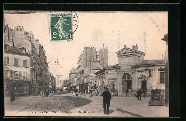 CPA Vincennes, Rue de l´Hotel de Ville 1908