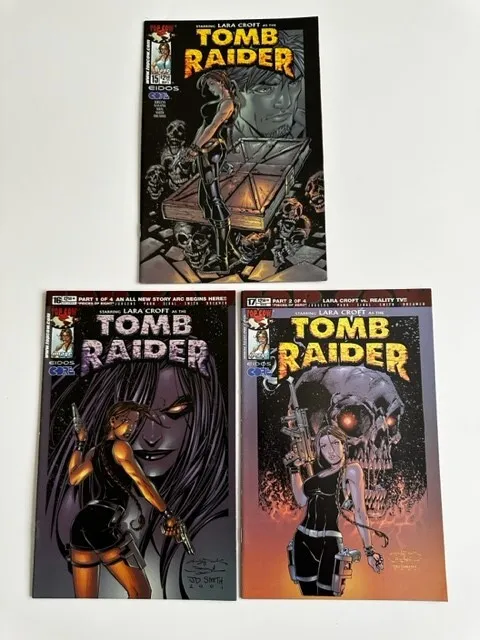 TOMB RAIDER Image/Top Cow (3) Comics Set Run Lot #15, 16, 17 Lara Croft
