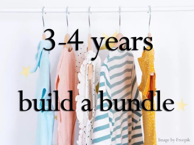 Girls Clothes Tops Pyjamas Jumpers Build Make Your Own Bundle age 3-4 years