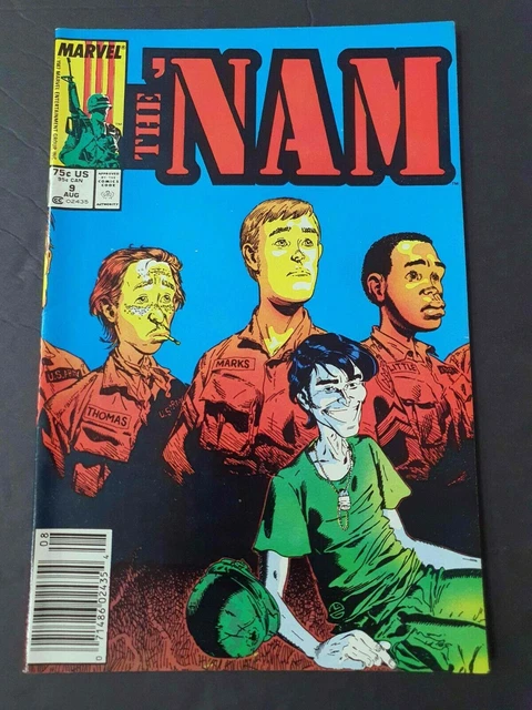 Nam #9  Marvel Comics 1987 Vf+ Newsstand