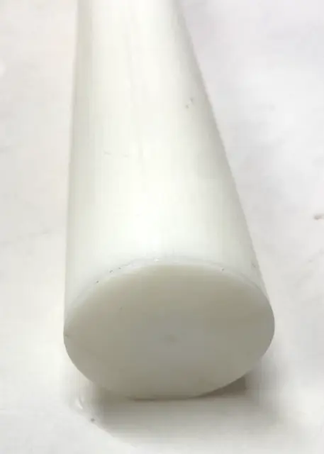 Delrin - Acetal Plastic Rod 1-1/2" Dia x 12" Length - Natural Color